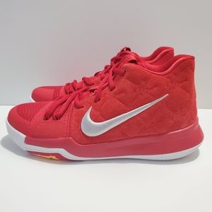 Nike Kyrie 3 University Red Suede GS Grade School